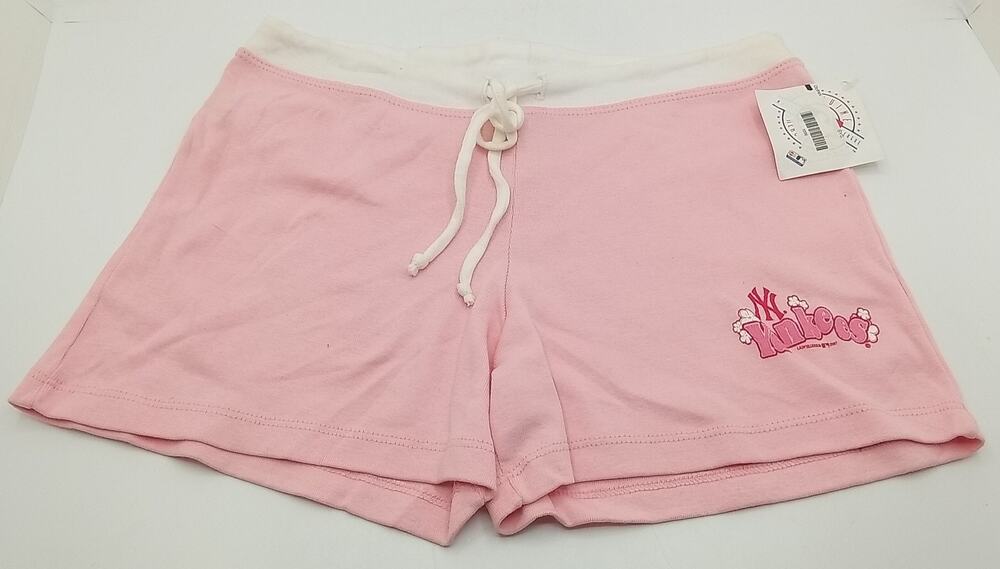 VTG 2007 New York Yankees Pink Shorts Girls Size 10/12